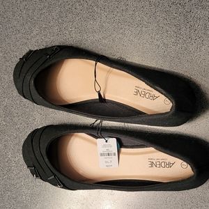 Shoes, black flats, never worn
